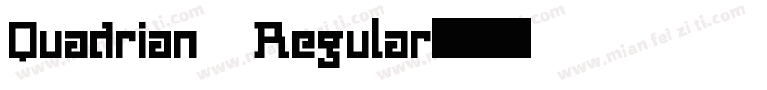 Quadrian Regular字体转换